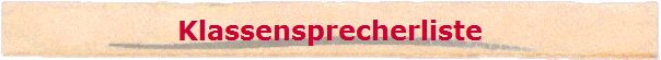 Klassensprecherliste