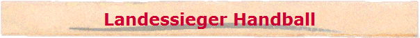 Landessieger Handball